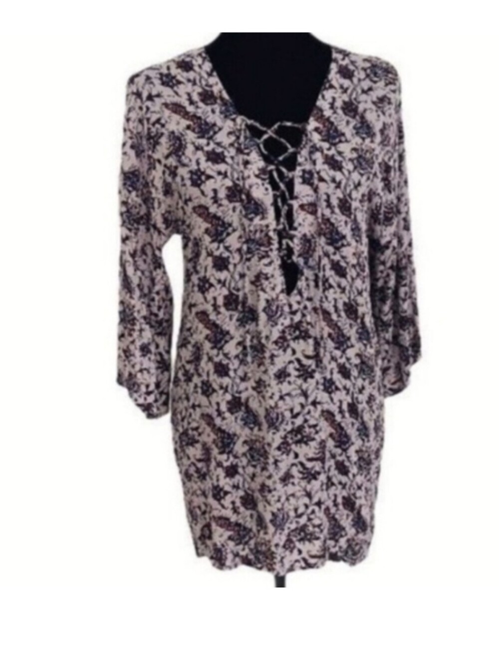 Bundle of 2 Floral Print Mini- Dresses Faithfull & Flynn Skye ■ Size 4 & Size S - Picture 6 of 11